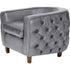 Libra Helix Chester Club Chair Concrete Leather